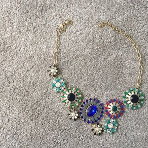 J. Crew Floral Statement Necklace